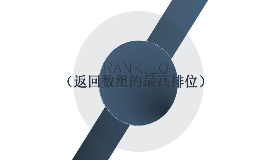 RANK.EQ（返回?cái)?shù)組的最高排位）